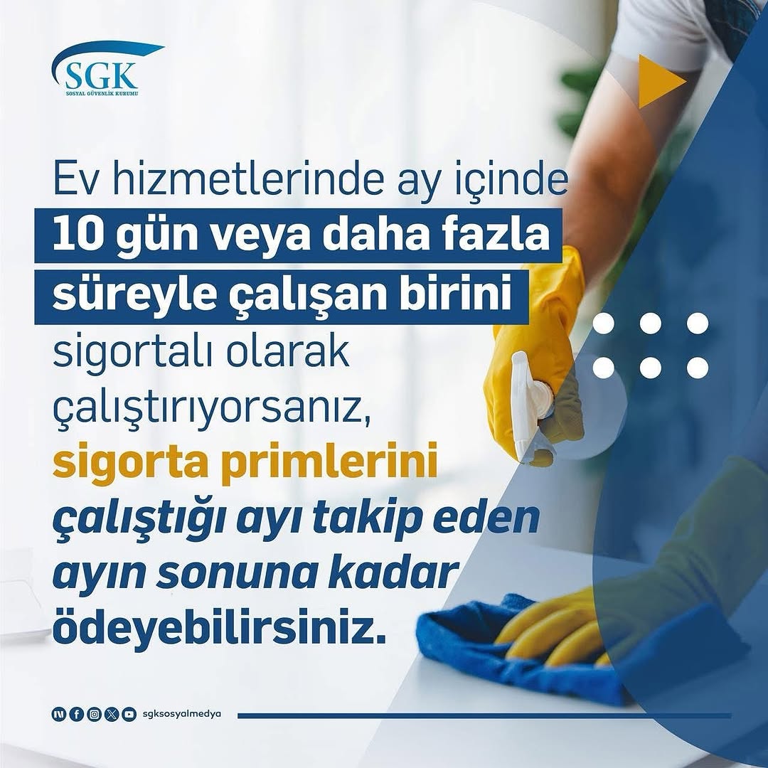 Ev Hizmetlerinde Çalışanlar için Önemli Duyuru
